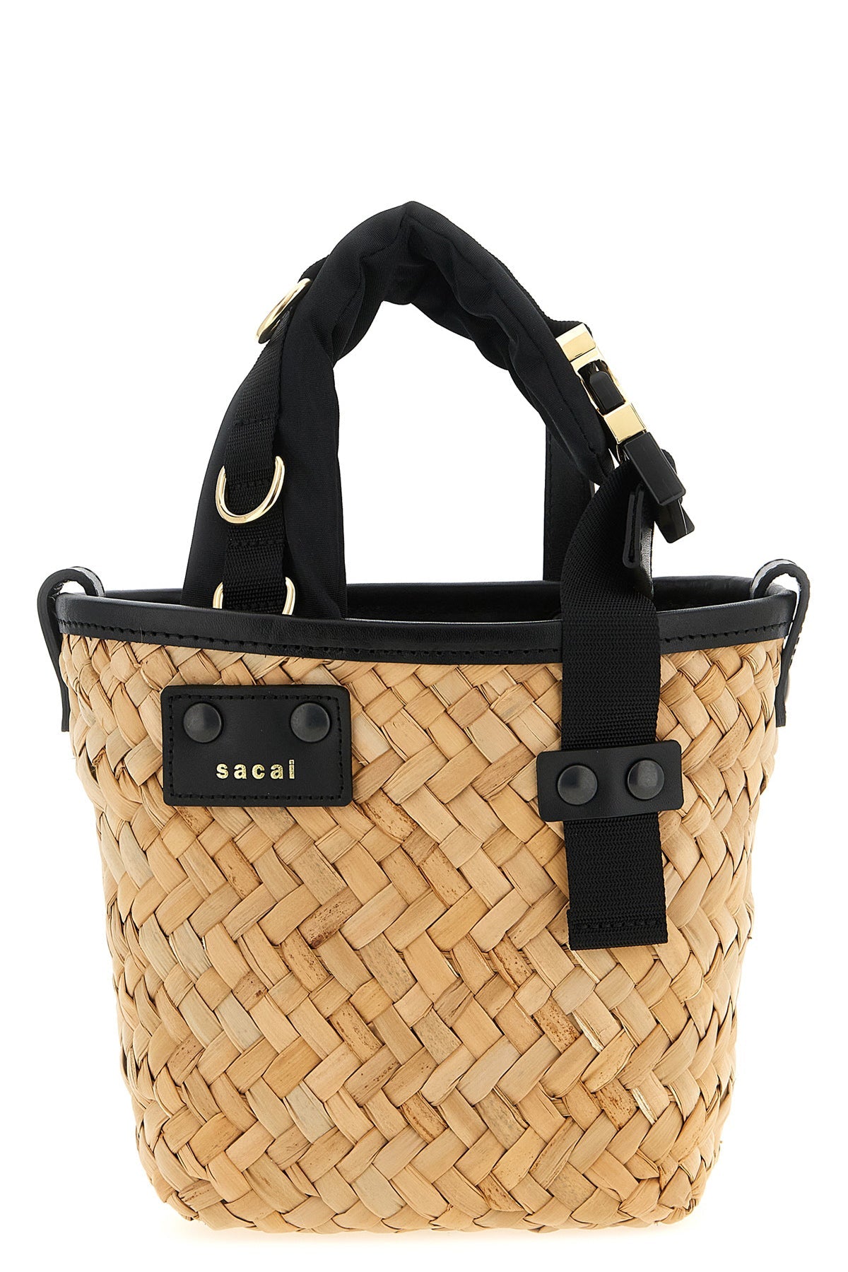 Sacai Handbag With Natural Weave