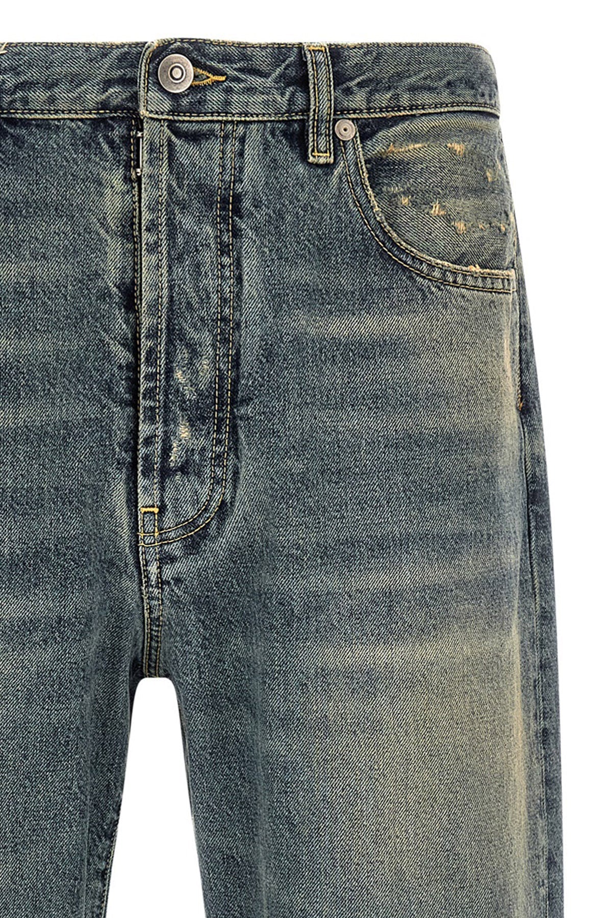Distressed Denim Trousers