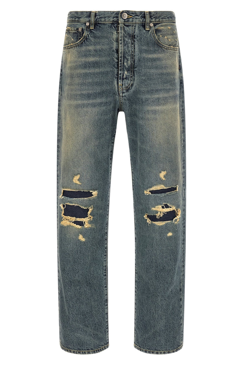 Distressed Denim Trousers