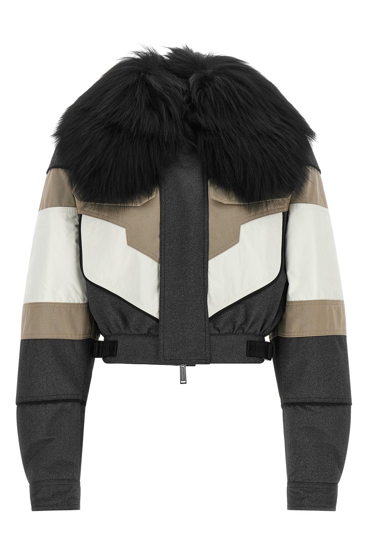 DSQUARED2 Couture Ski Bomber with Voluminous Collar