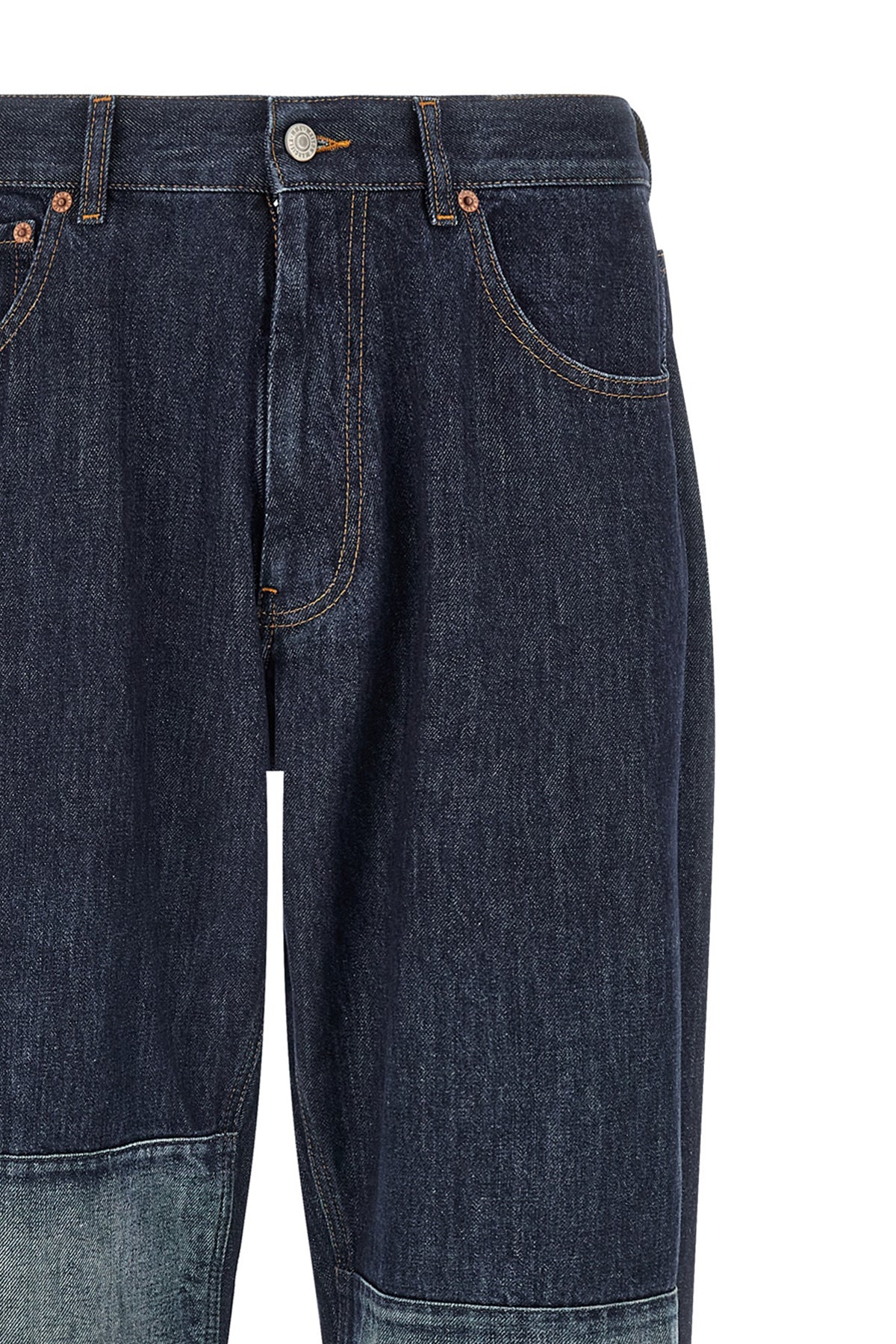 Patchwork insert jeans