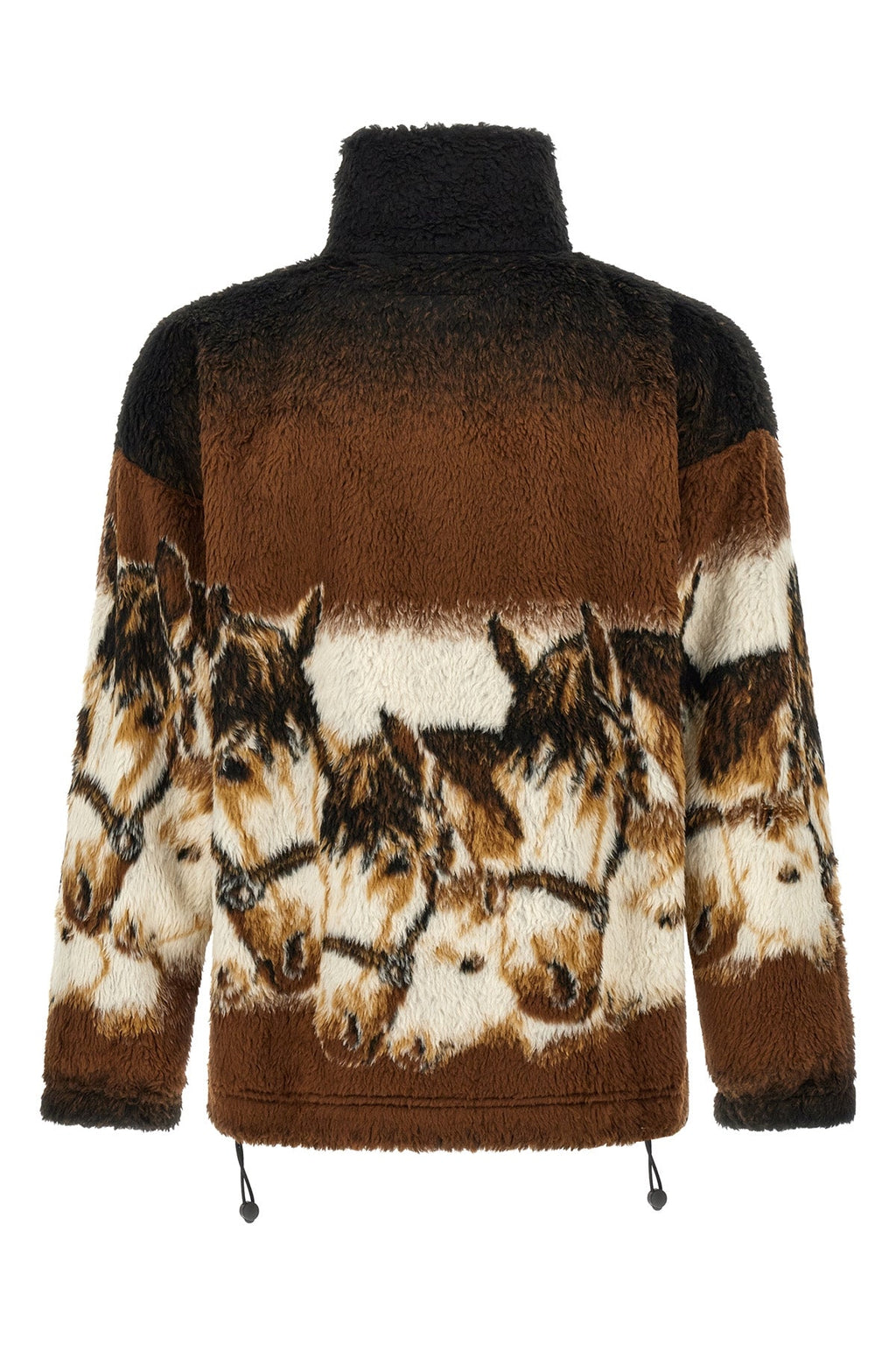 Graphic Print Fleece Jacket