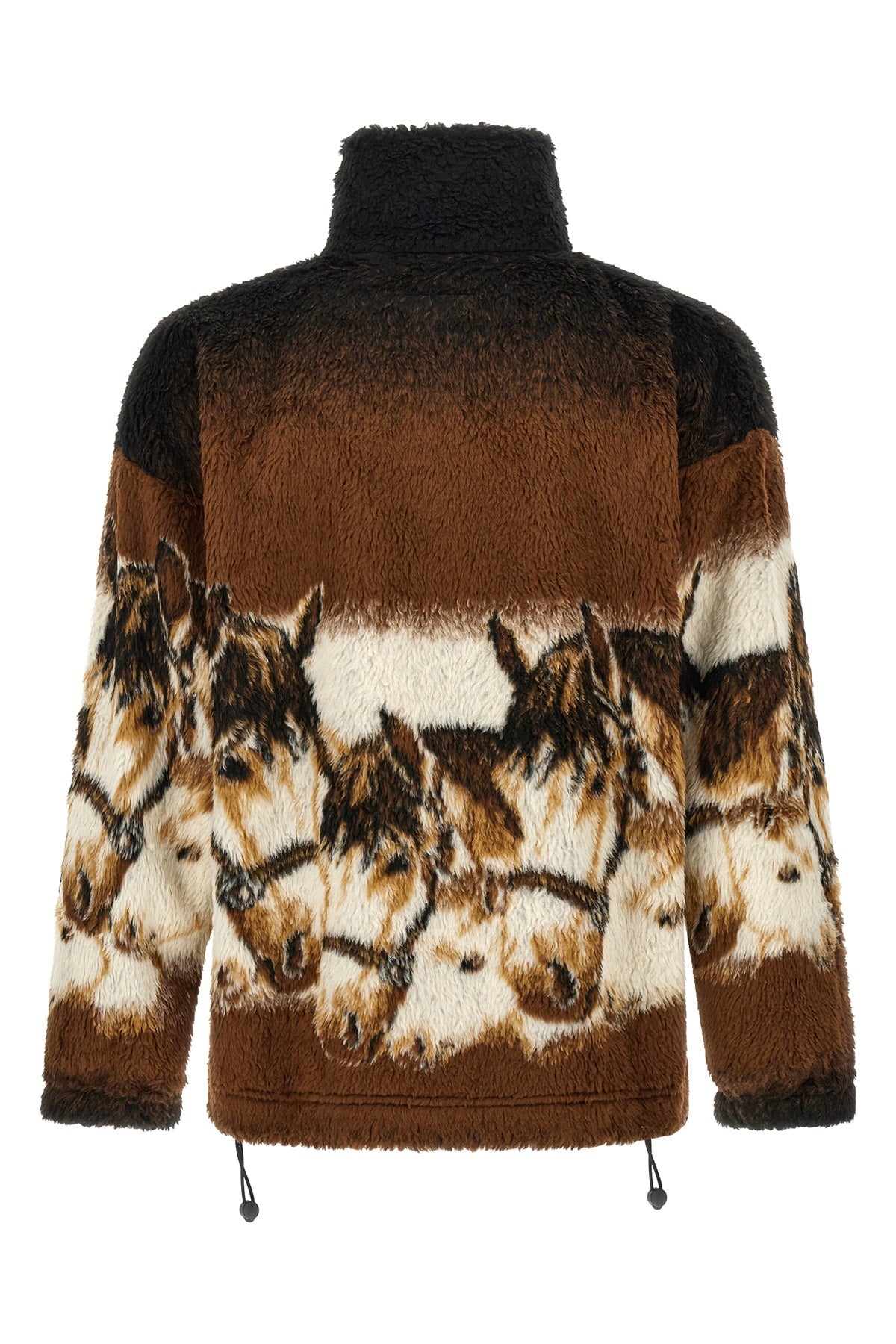 Graphic Print Fleece Jacket
