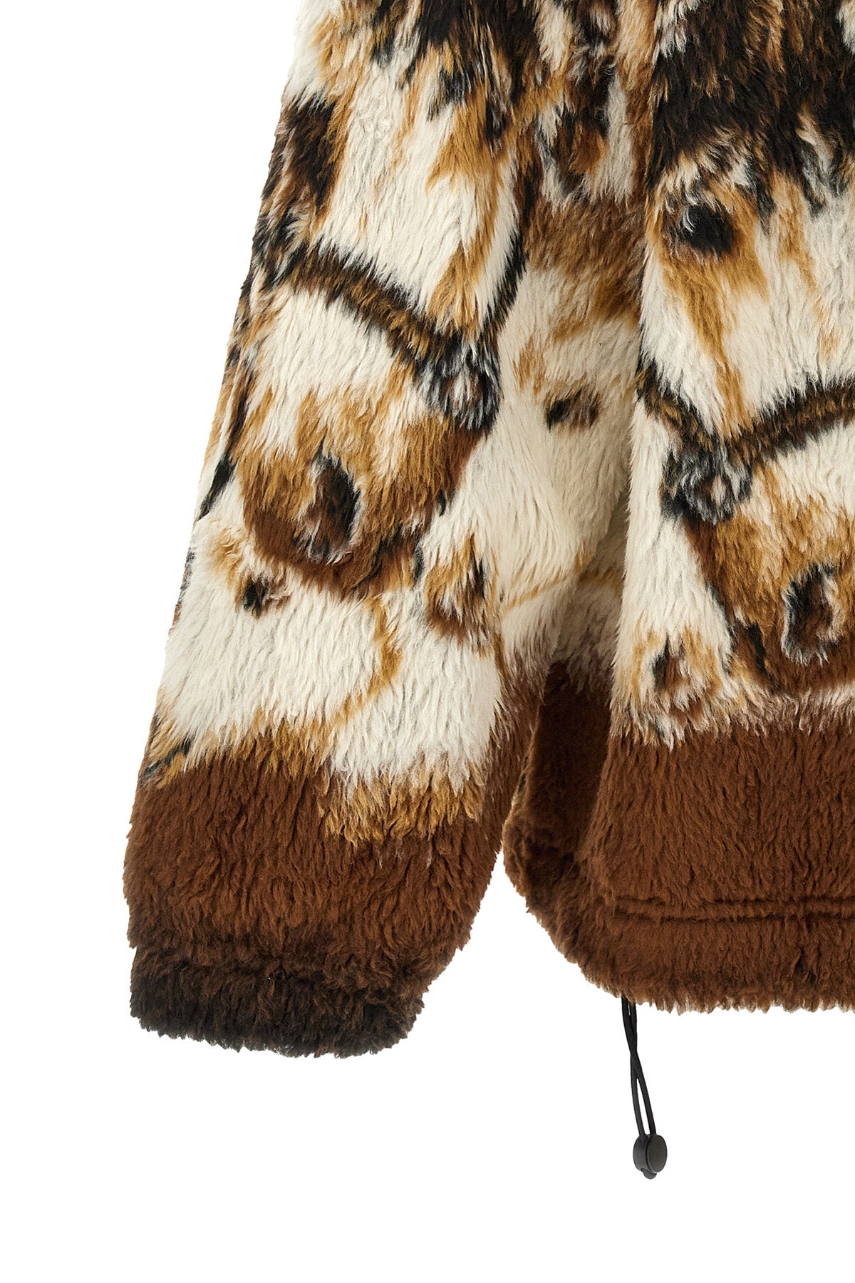 Graphic Print Fleece Jacket