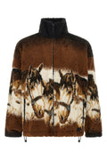 Graphic Print Fleece Jacket