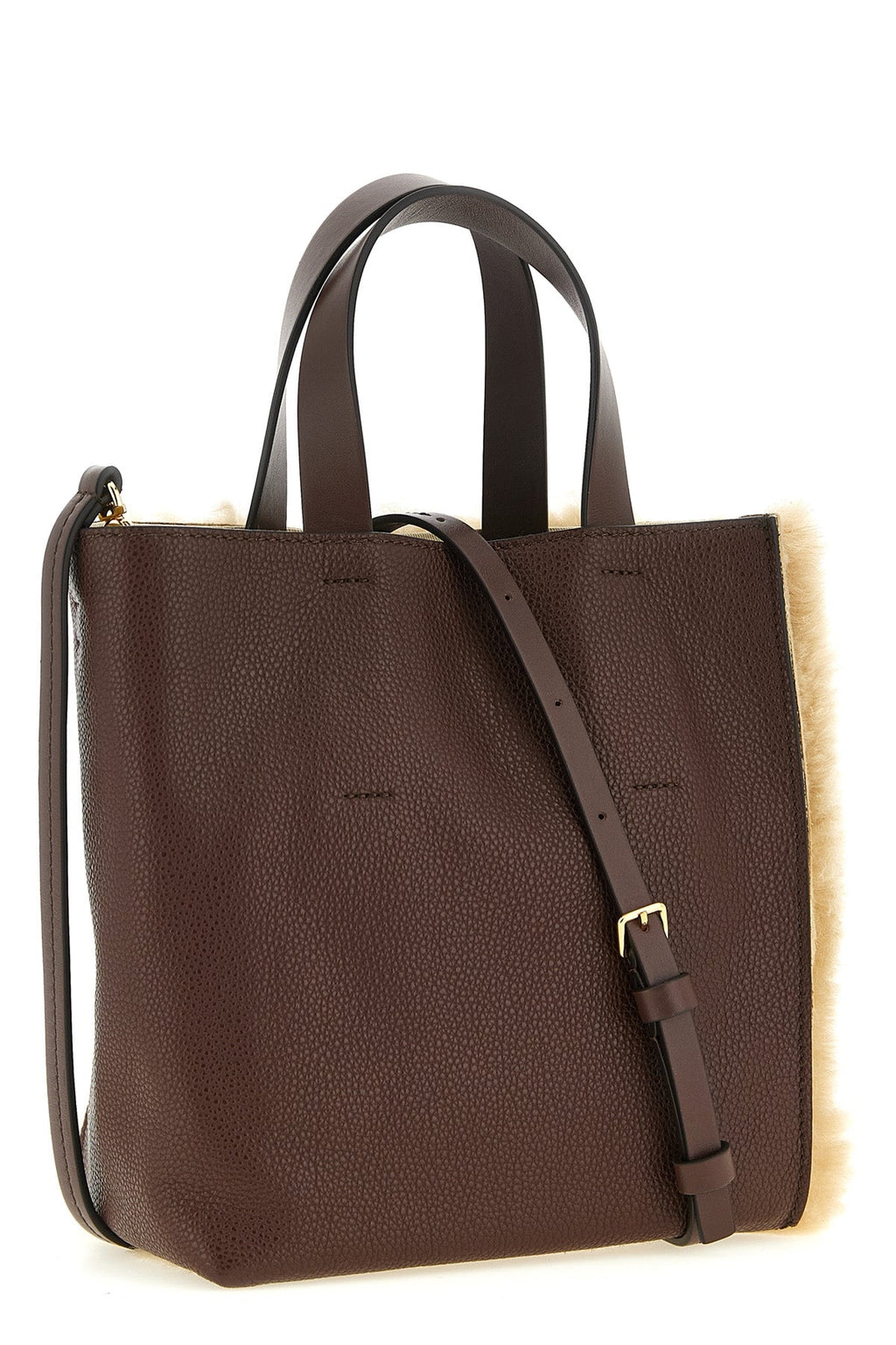 Marni Handbag with Shearling Panels