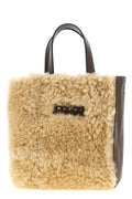 Marni Handbag with Shearling Panels