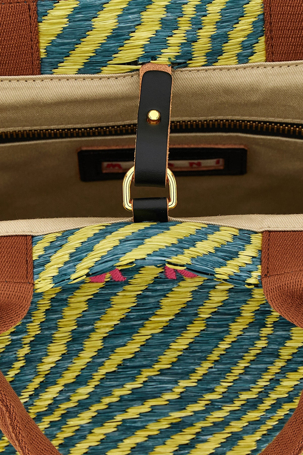 MARNI Tote Bag With Embroidered Logo