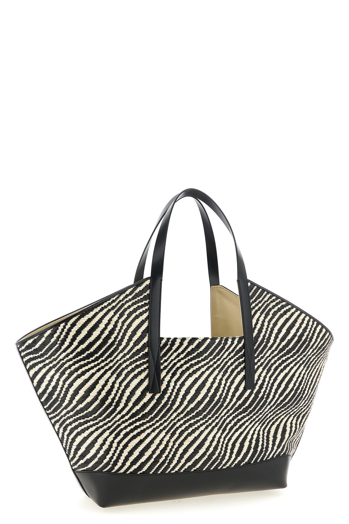 MARNI Shopping Bag Leather Logo Patch Detail