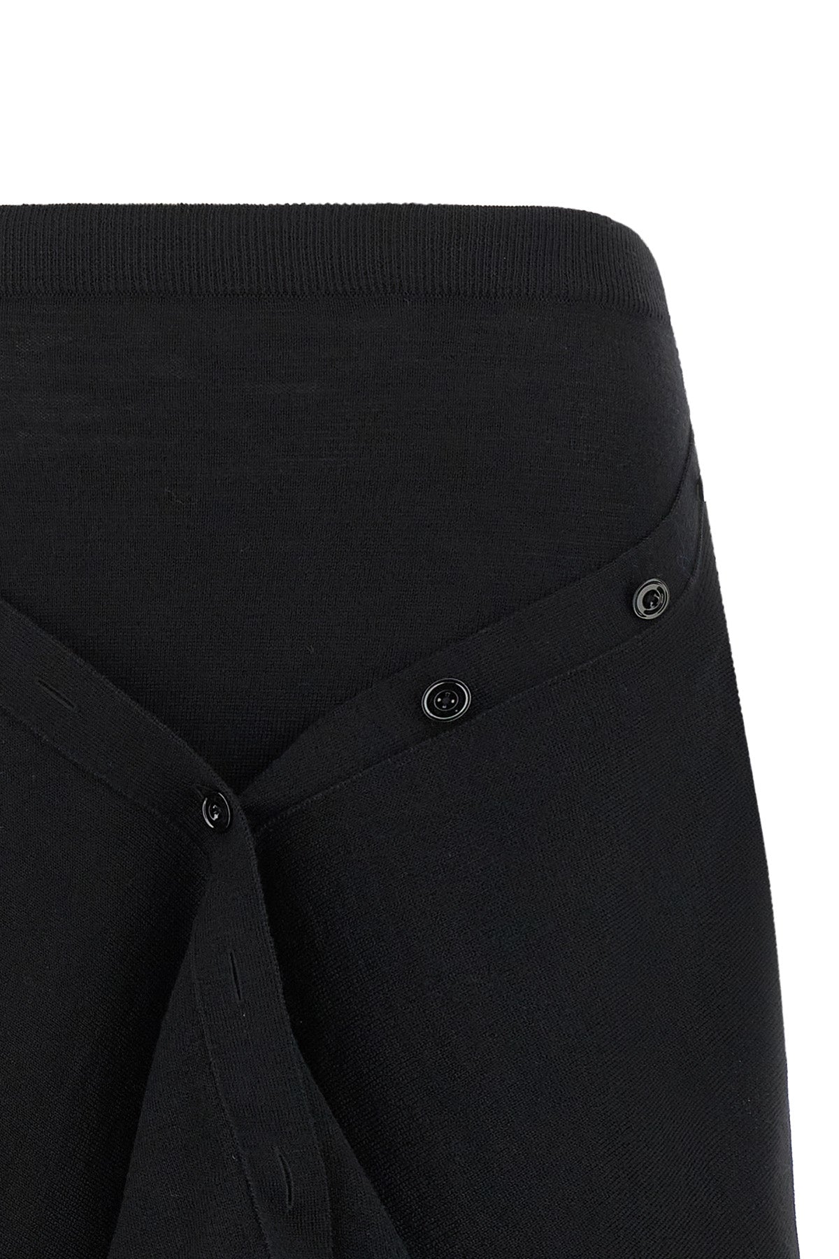 Lemaire Skirt with asymmetric buttoned drape