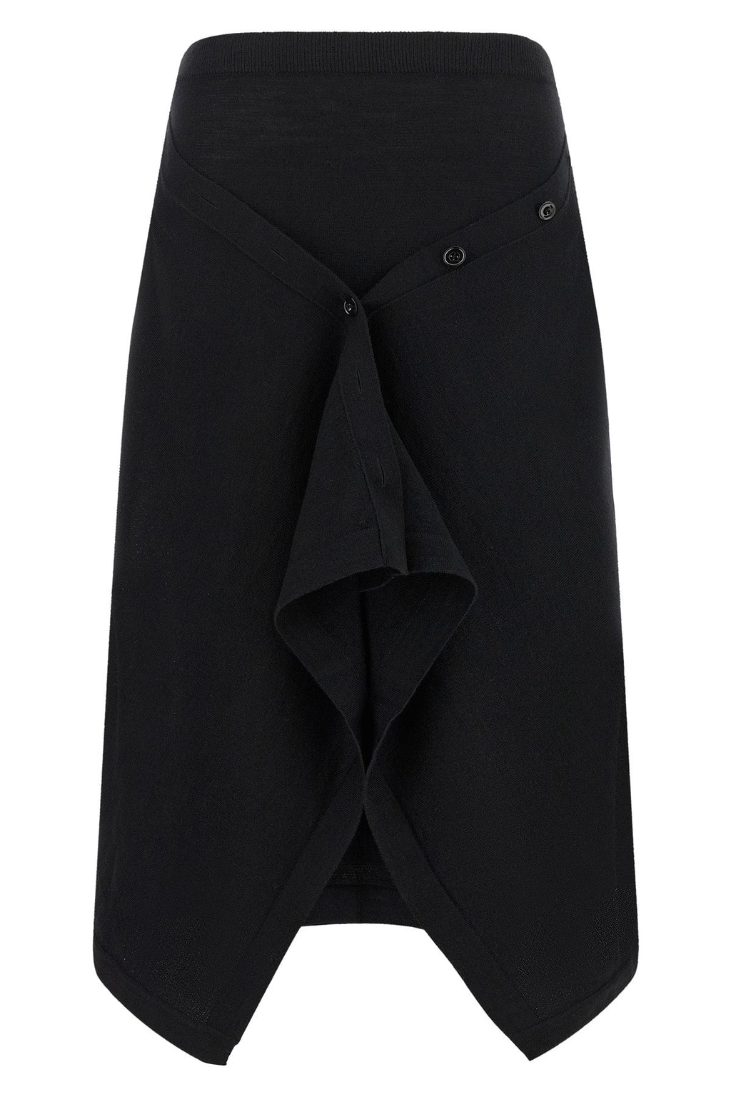 Lemaire Skirt with asymmetric buttoned drape