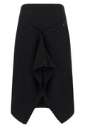 Lemaire Skirt with asymmetric buttoned drape