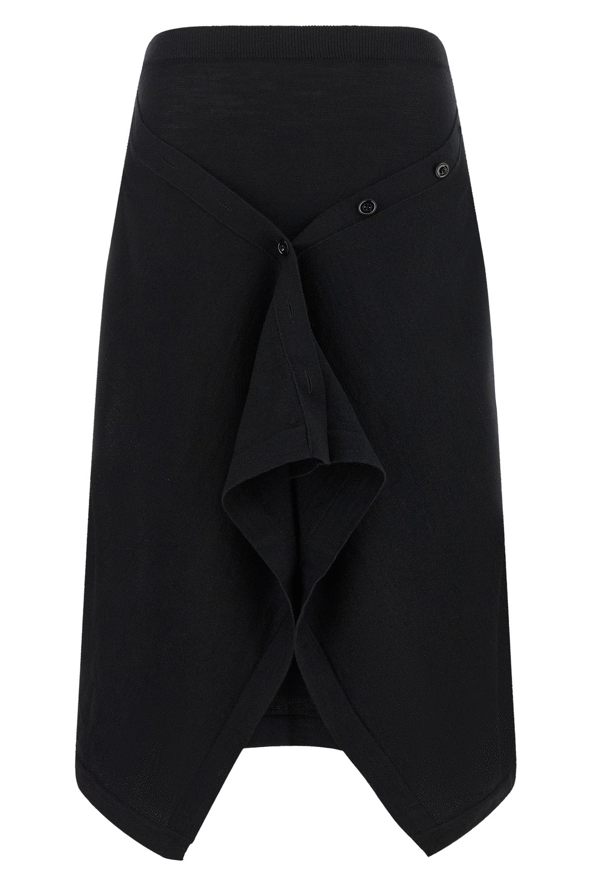 Lemaire Skirt with asymmetric buttoned drape