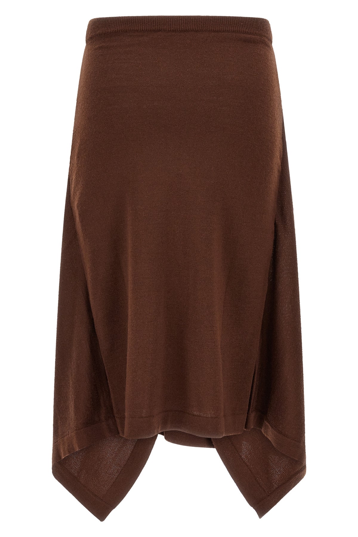 Asymmetric Buttoned Skirt