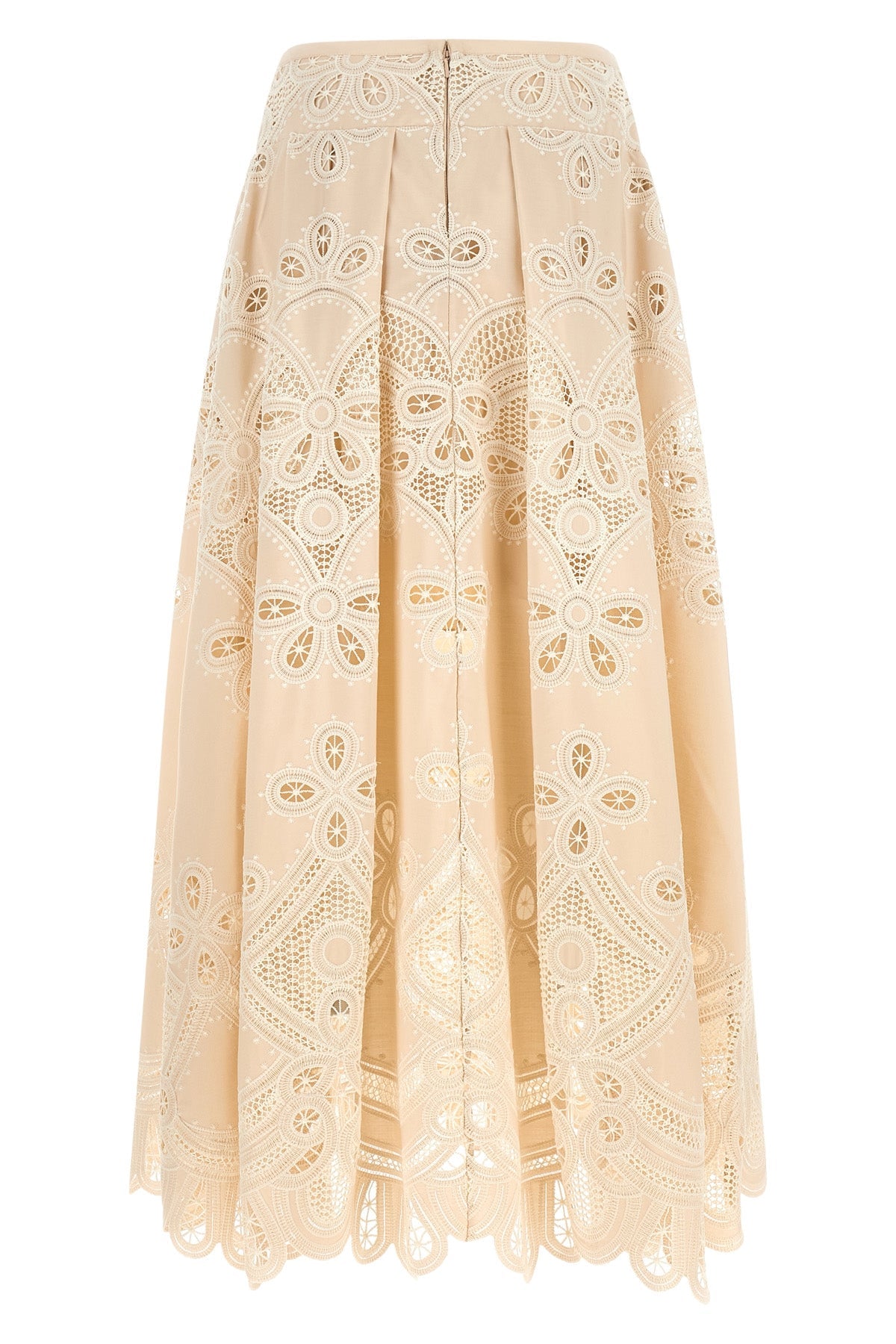 Carving embroidery skirt