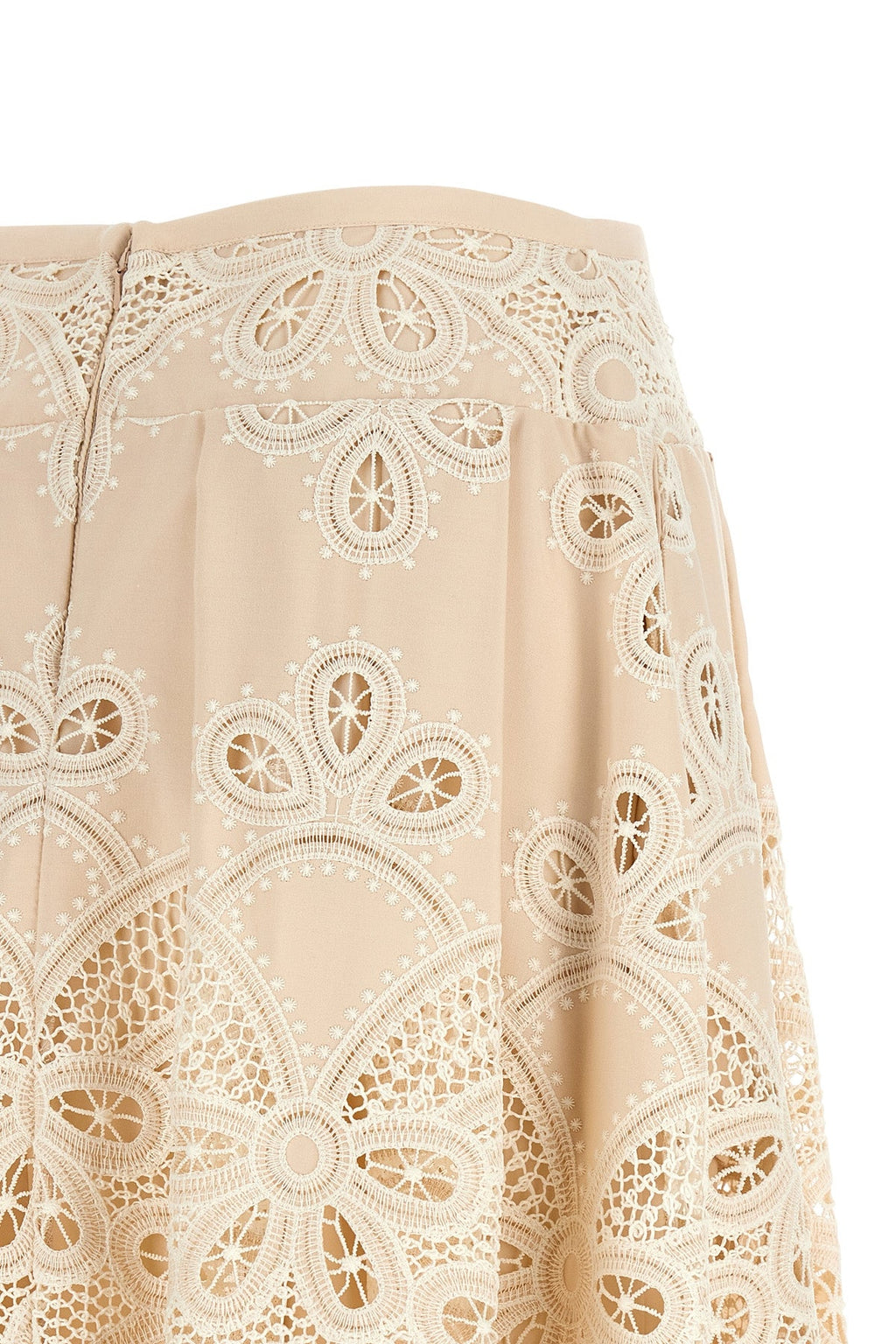 Carving embroidery skirt