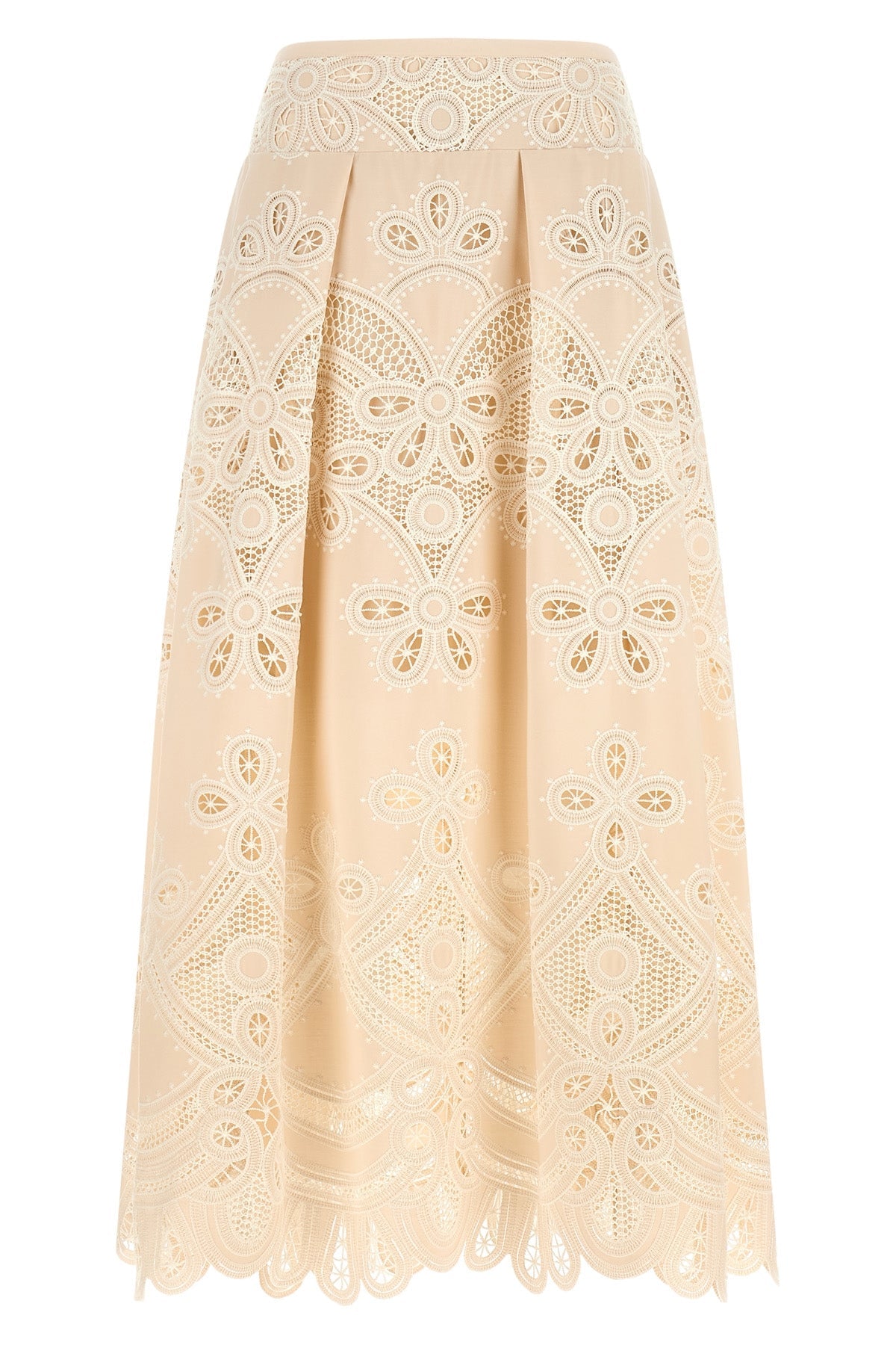 Carving embroidery skirt