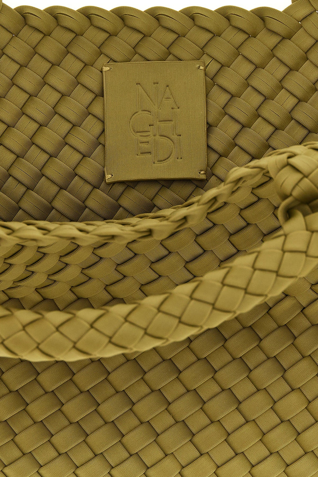 NAGHEDI Handbag with Woven Construction