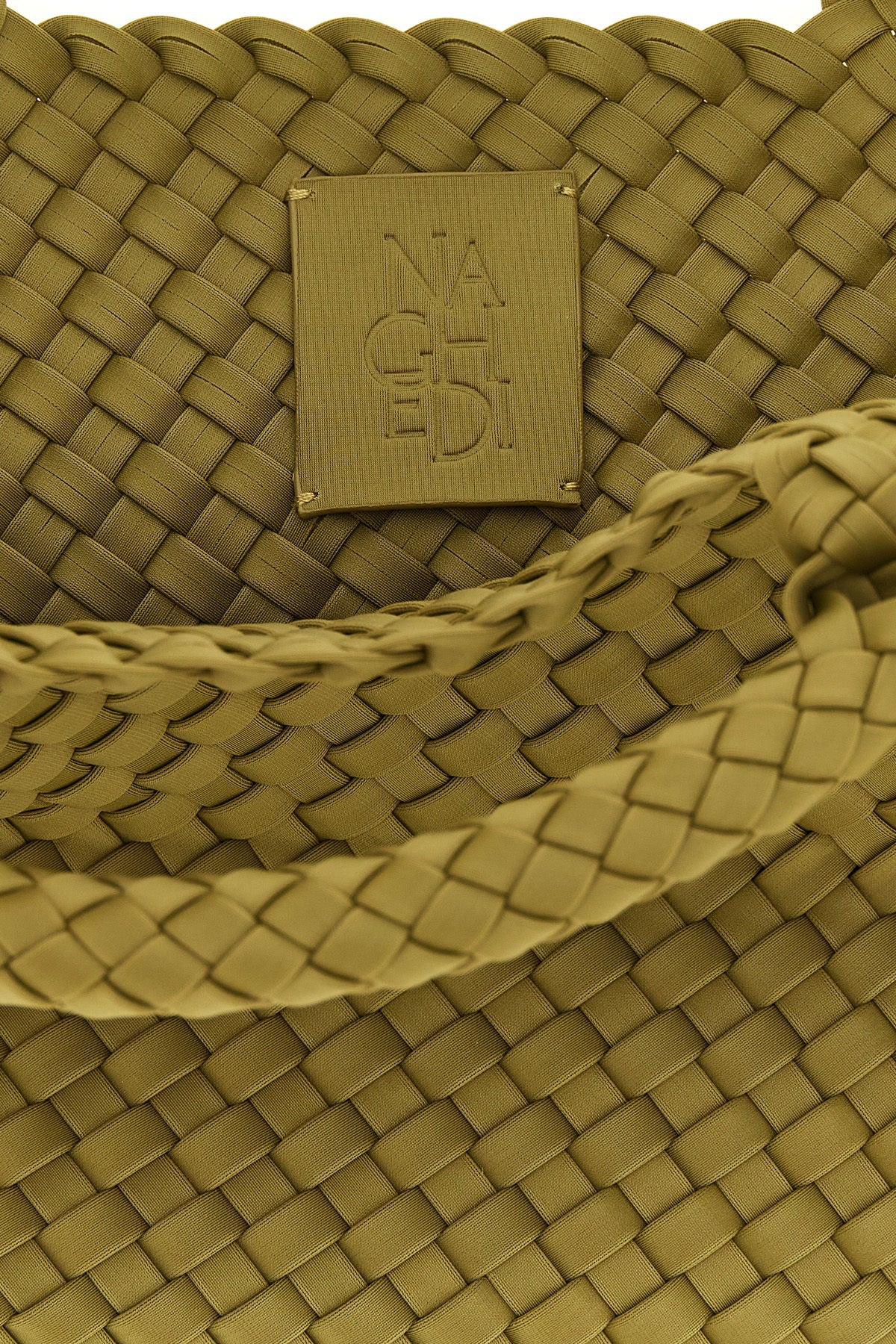 NAGHEDI Handbag with Woven Construction