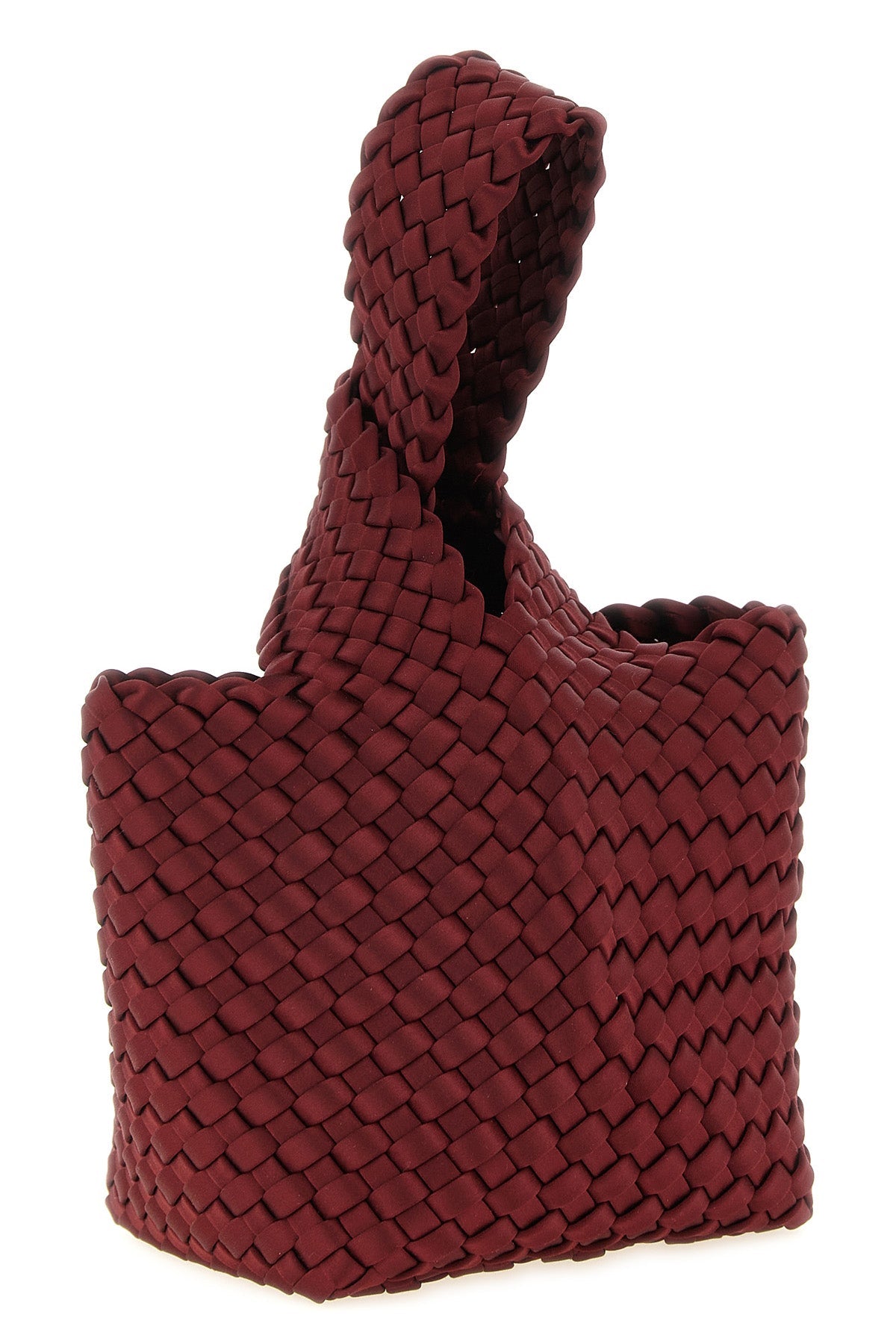 NAGHEDI Woven satin-finish clutch