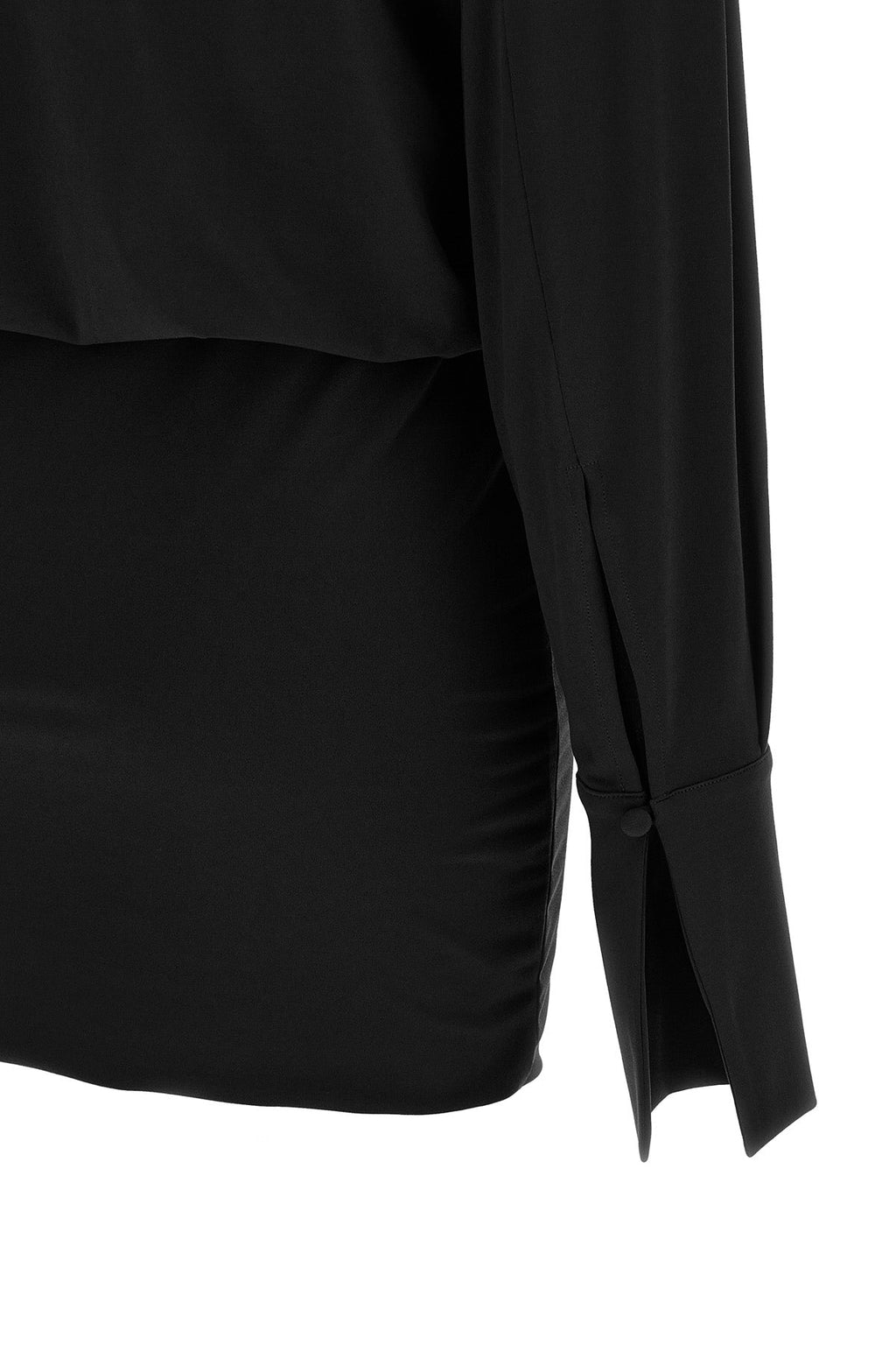 THE ANDAMANE Mini Dress with Draped Bodice