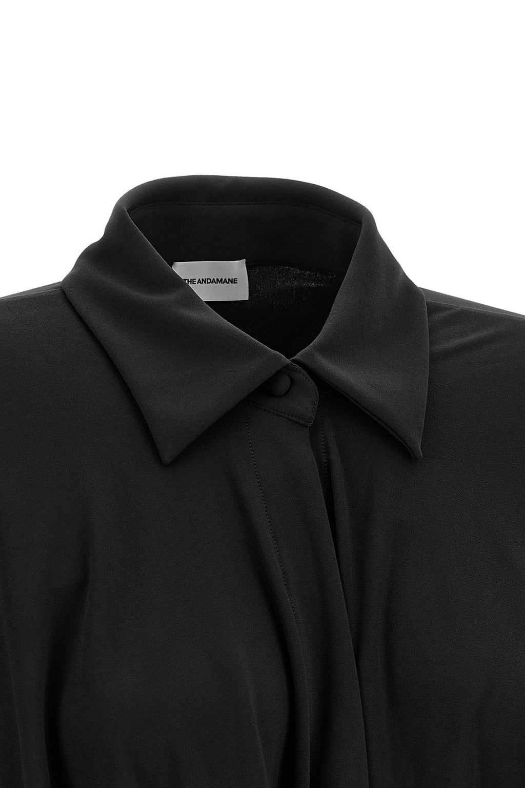 THE ANDAMANE Mini Dress with Draped Bodice