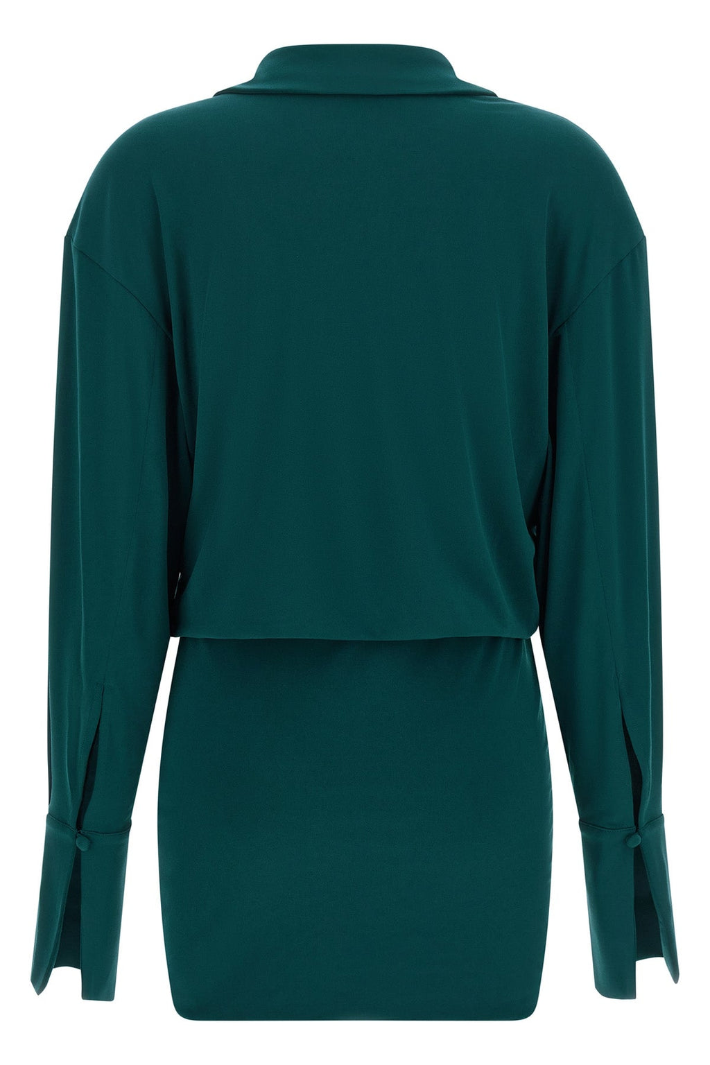THE ANDAMANE Lilia Mini Dress with deep V-neck