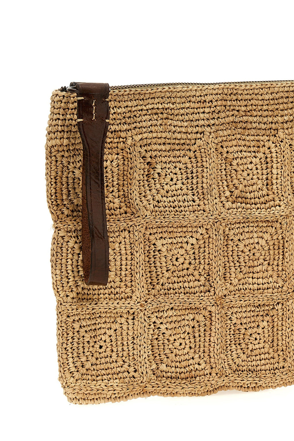 IBELIV Clutch With Woven Square Pattern