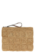 IBELIV Clutch With Woven Square Pattern