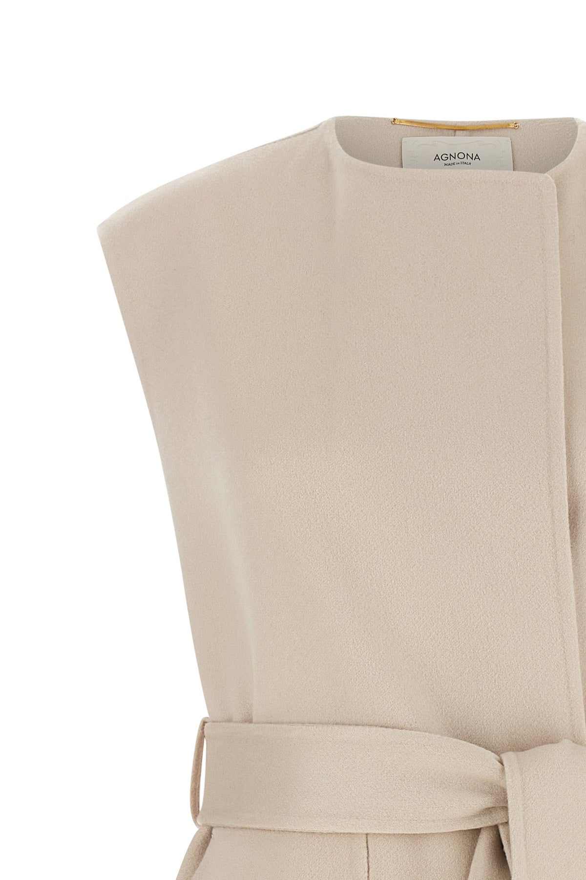 Belted Cashmere Vest