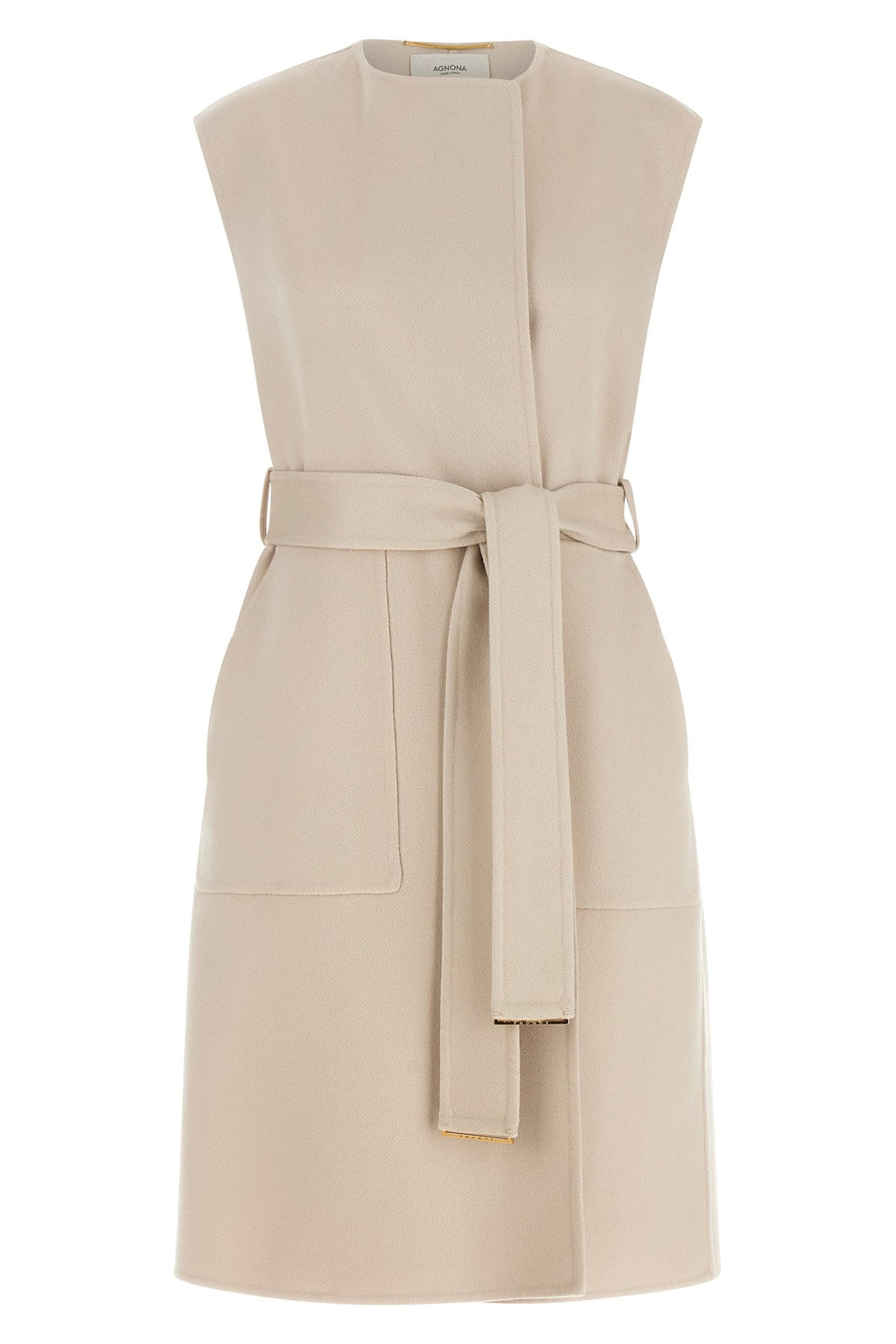 Belted Cashmere Vest