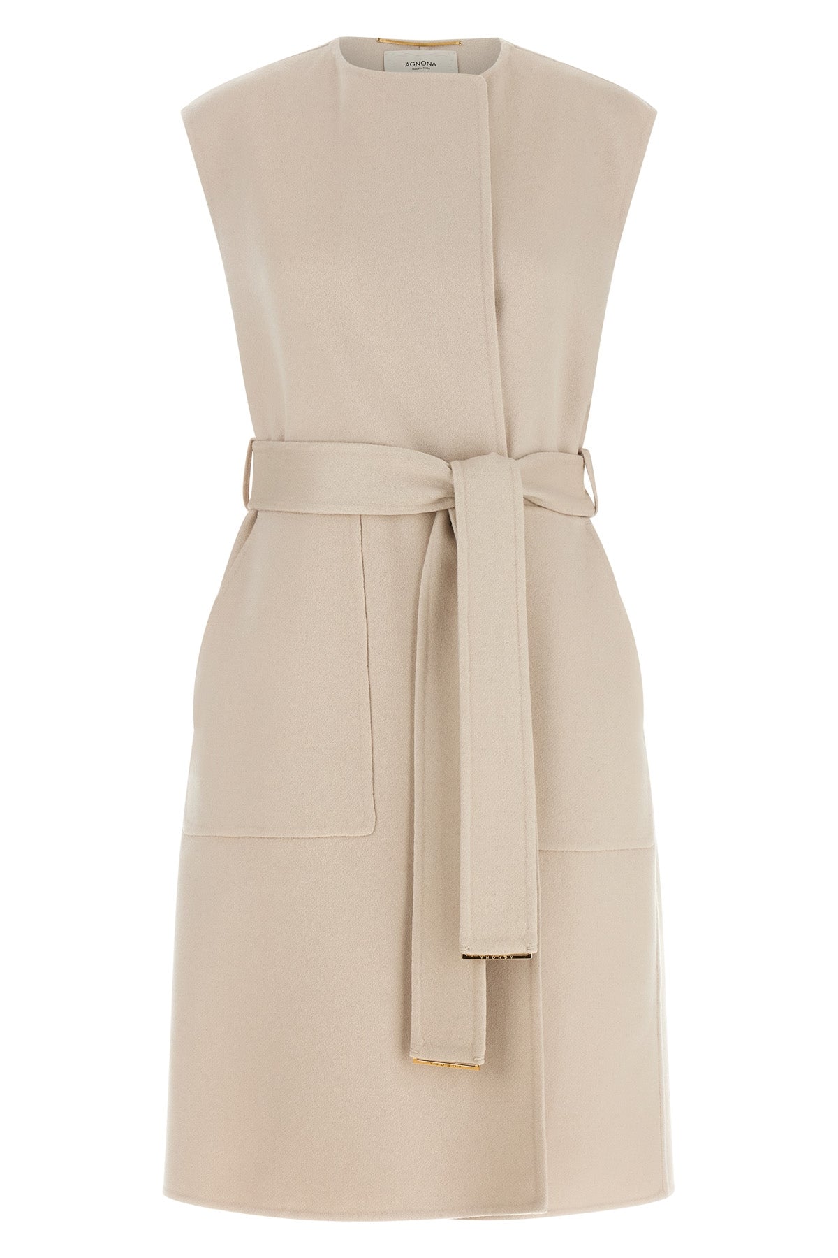 Belted Cashmere Vest