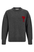 AMI PARIS Crewneck Sweater Exposed Seams