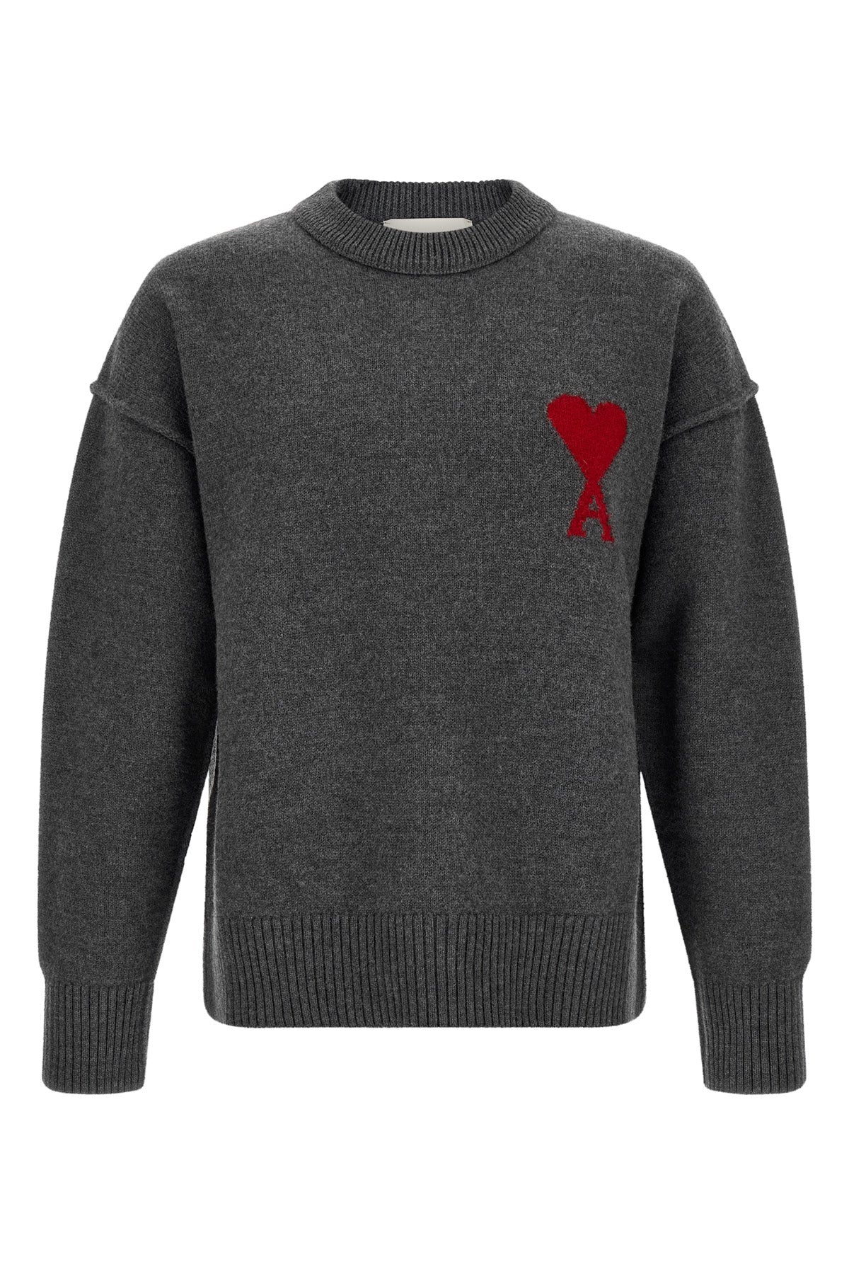 AMI PARIS Crewneck Sweater Exposed Seams