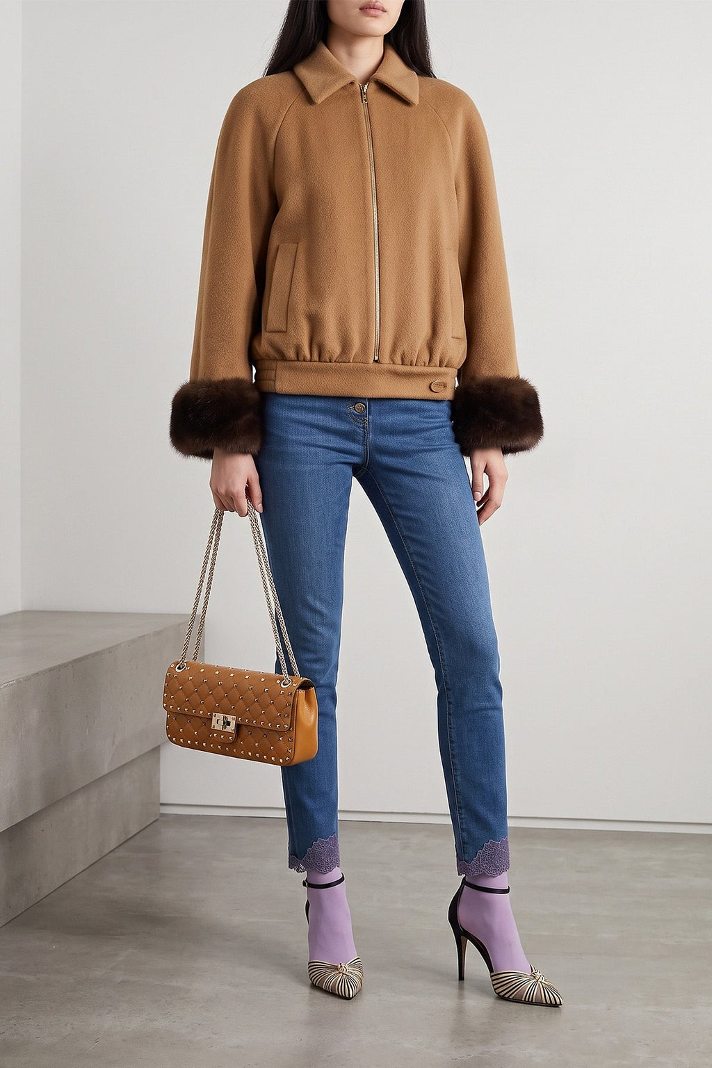 Valentino Garavani 'Rockstud Spike' Medium Shoulder Bag