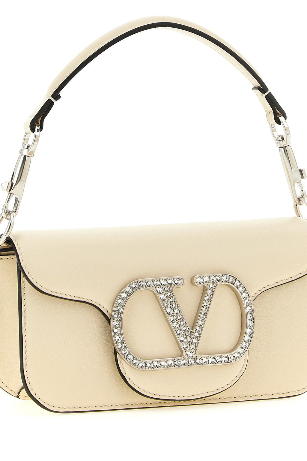 Valentino Garavani Small Shoulder Bag with Crystal VLogo