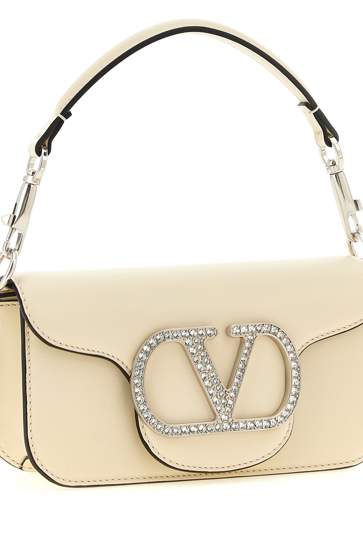 Valentino Garavani Small Shoulder Bag with Crystal VLogo
