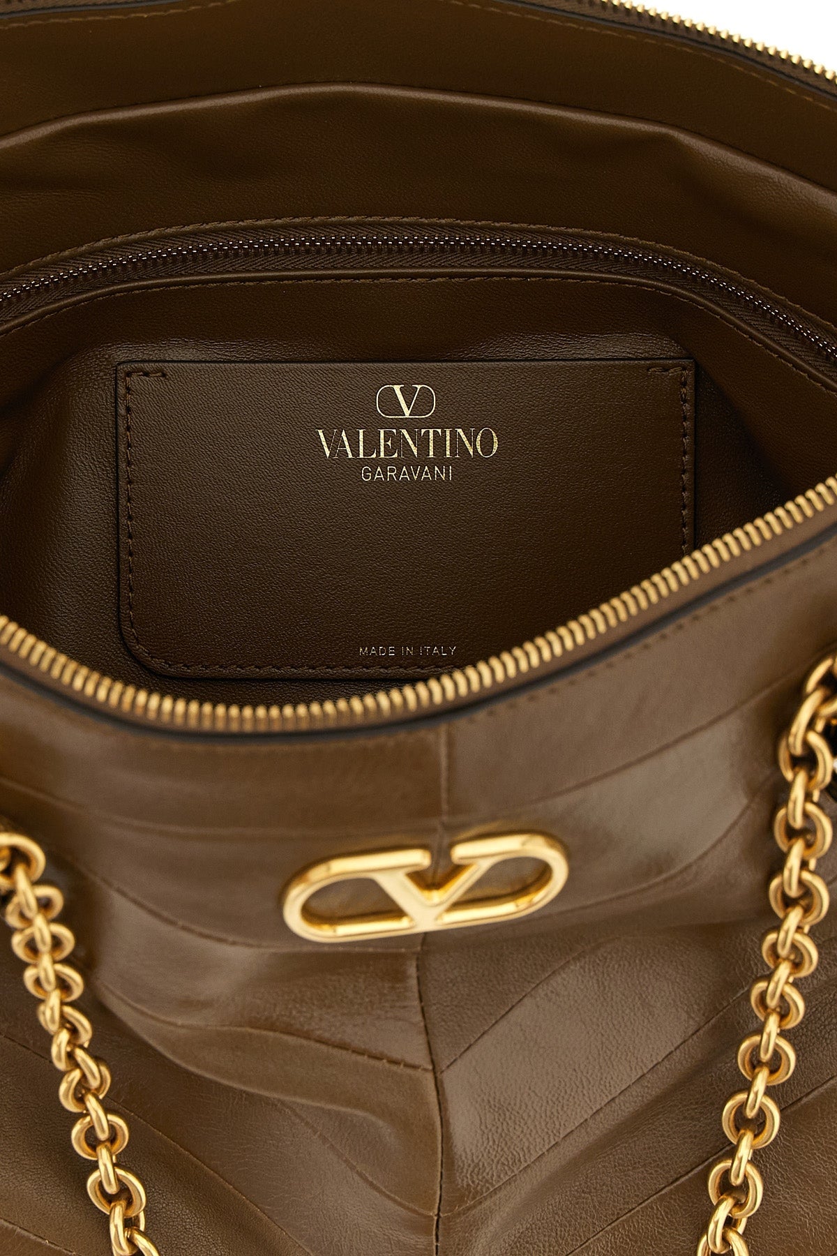 Valentino Garavani Panthea Shoulder Bag with Patchwork Construction