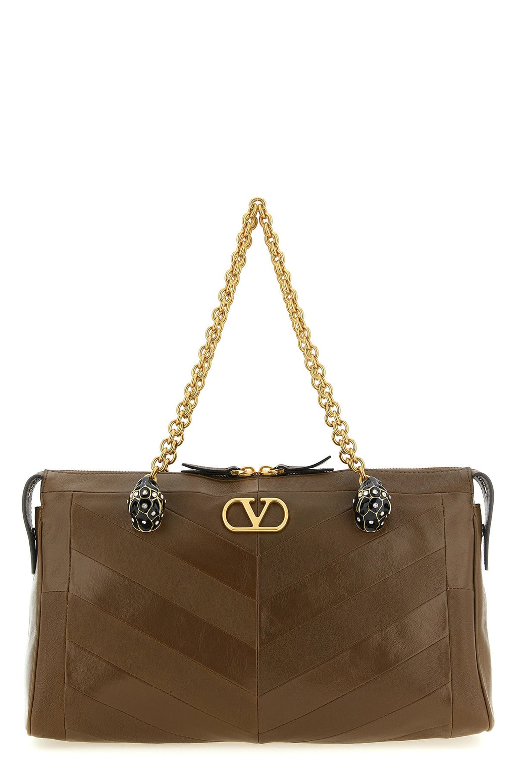Valentino Garavani Panthea Shoulder Bag with Patchwork Construction