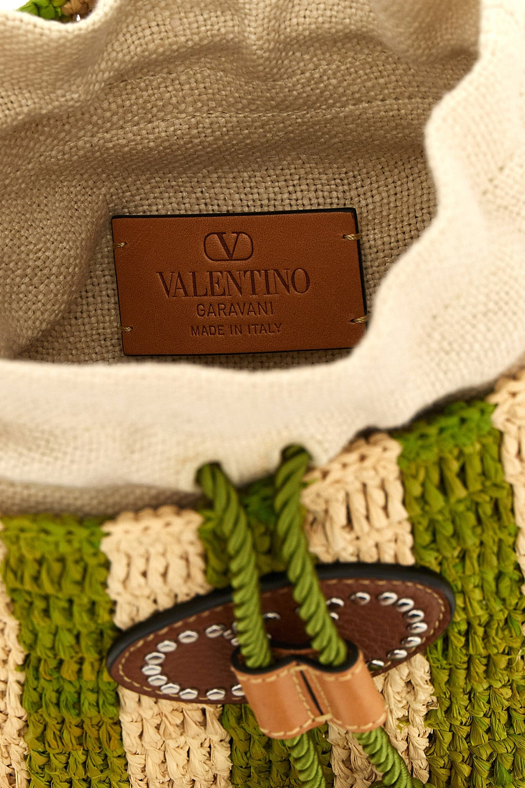Valentino Garavani Raffia Bucket Bag