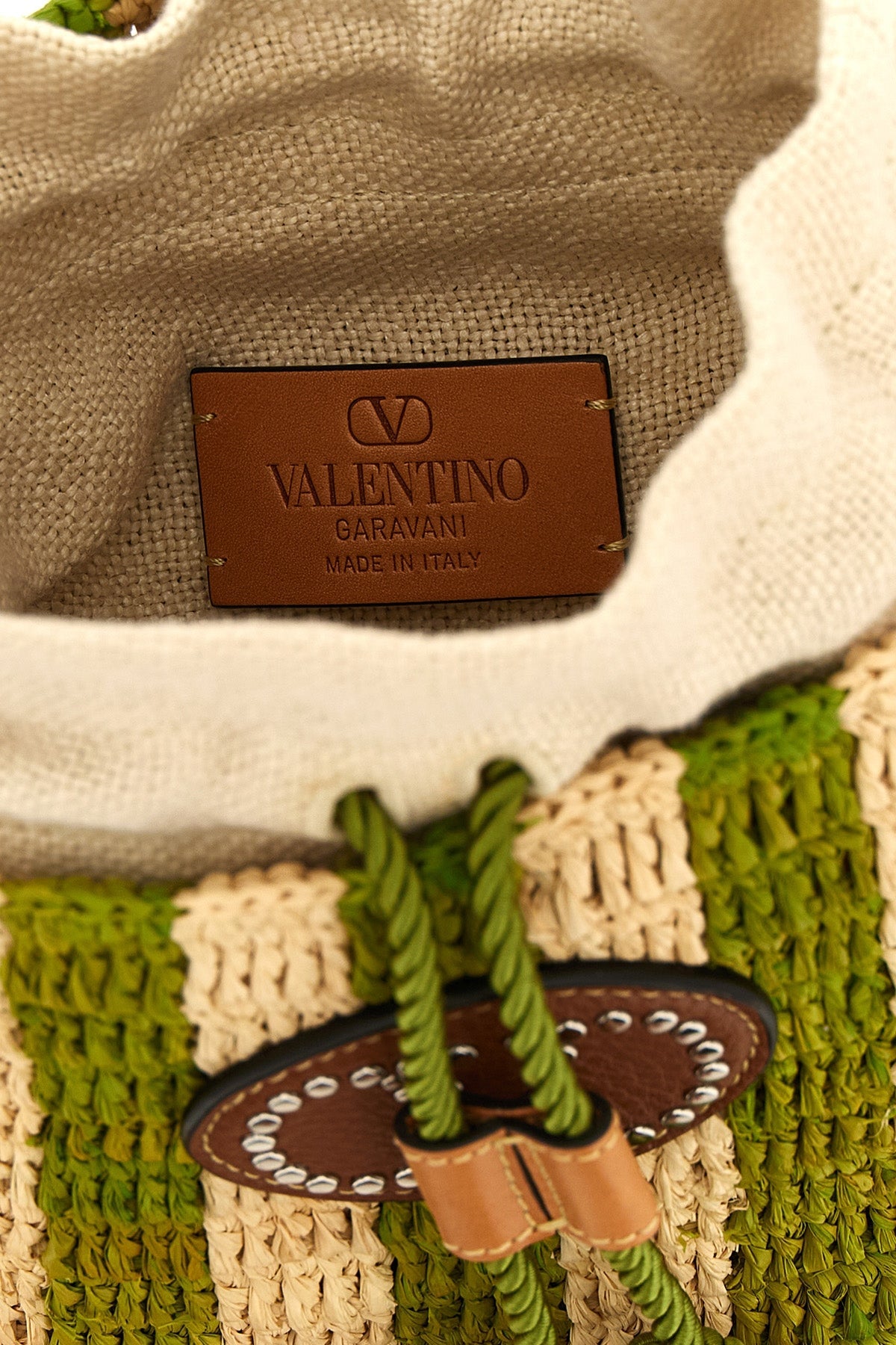 Valentino Garavani Raffia Bucket Bag