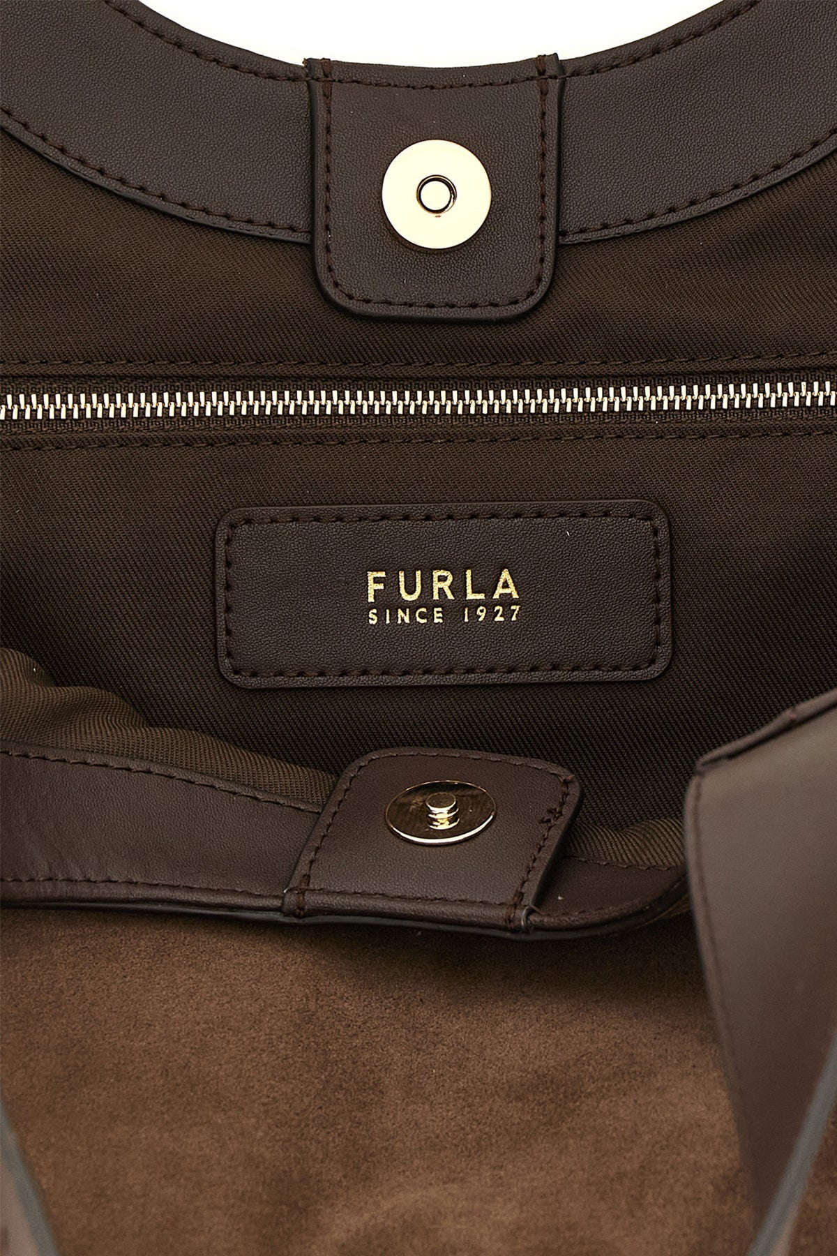 Furla Tote Bag With Contrasting Panels And Gold-Tone Buckles