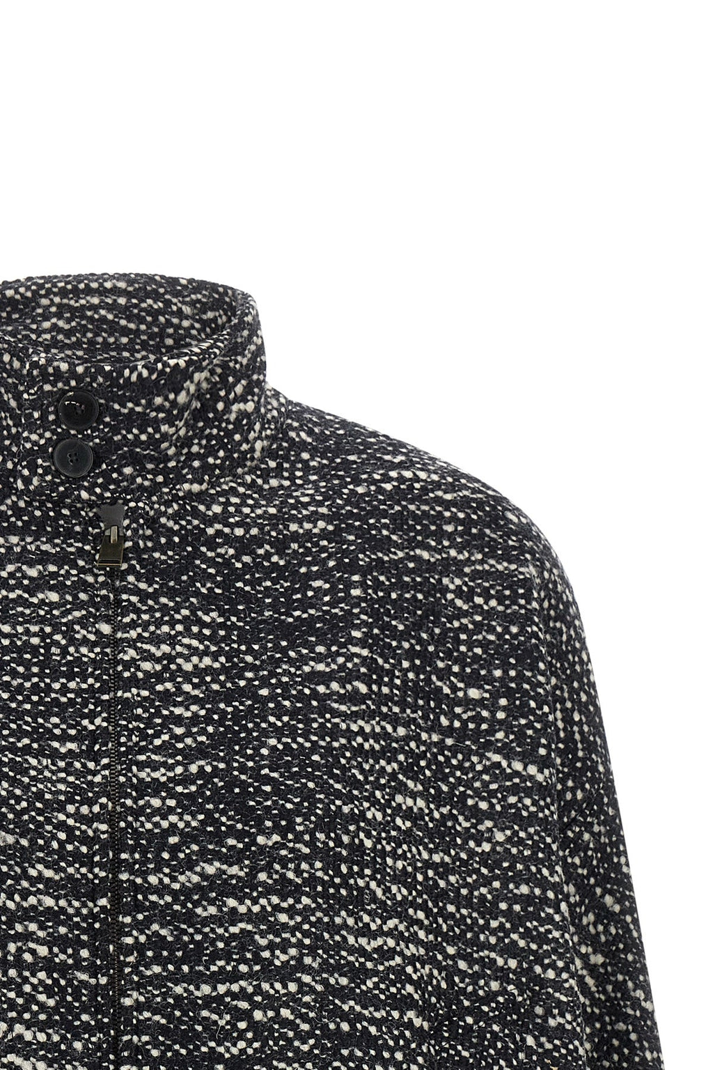 Lee Bouclé Wool Bomber Jacket