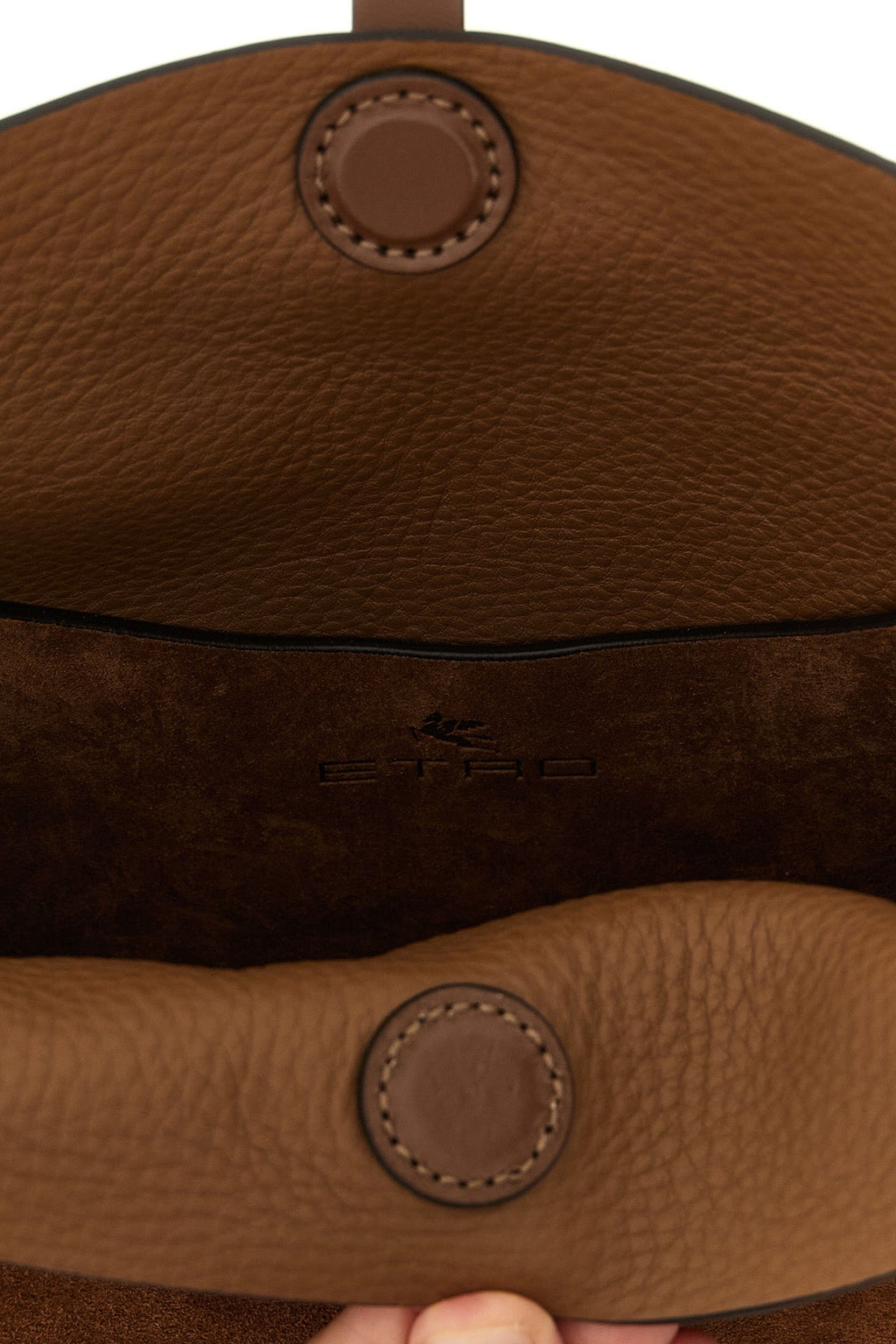 ETRO Suede Shoulder Bag With Cascading Fringes