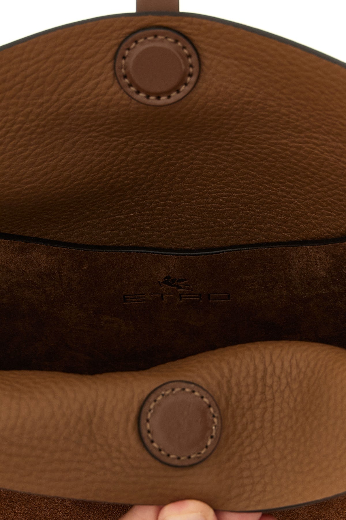 ETRO Suede Shoulder Bag With Cascading Fringes