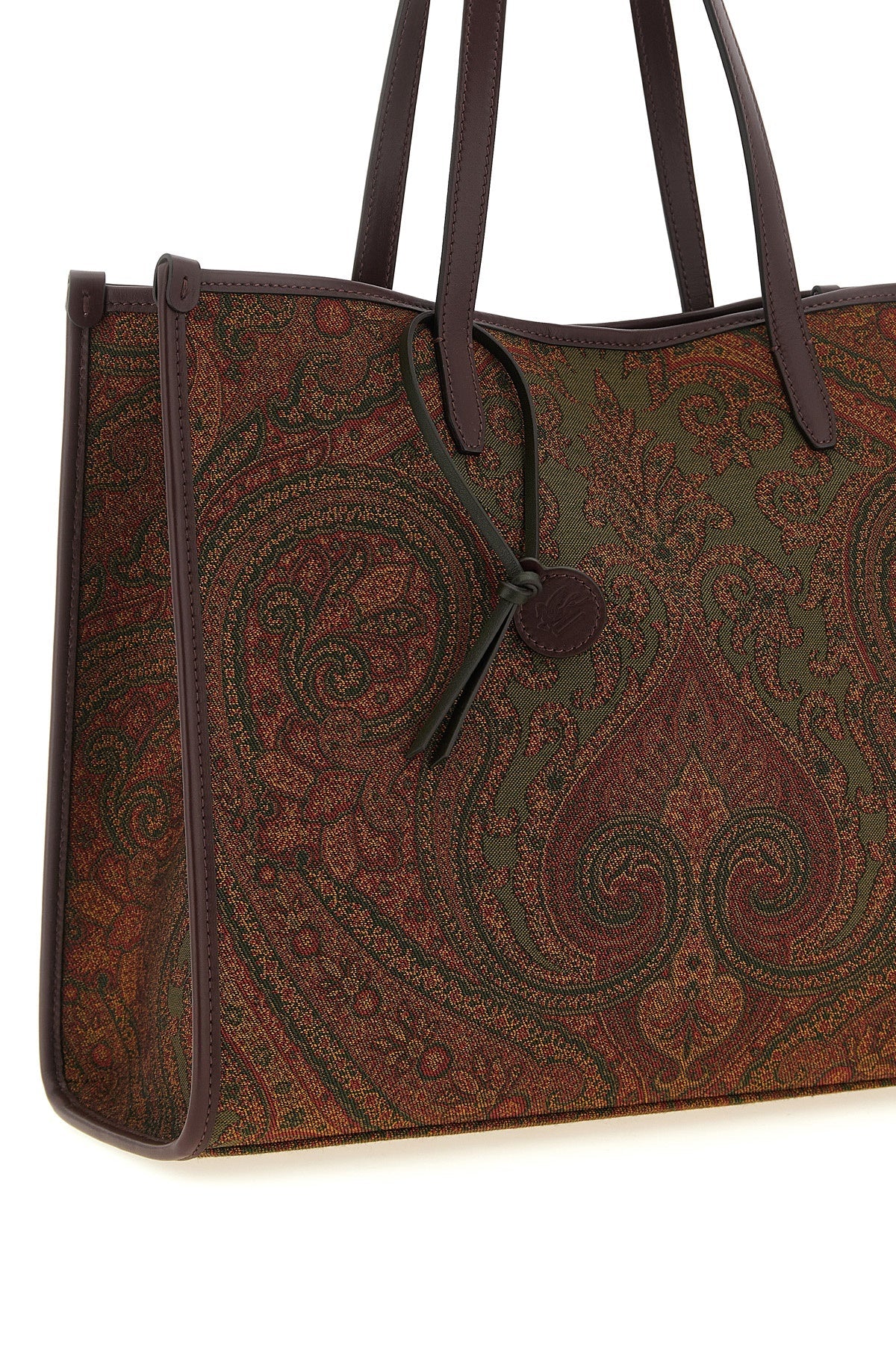 Etro Shopping Bag With Jacquard Paisley Motif
