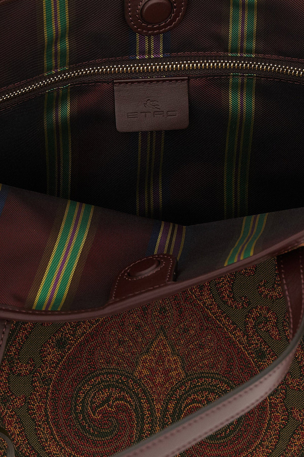 Etro Shopping Bag With Jacquard Paisley Motif