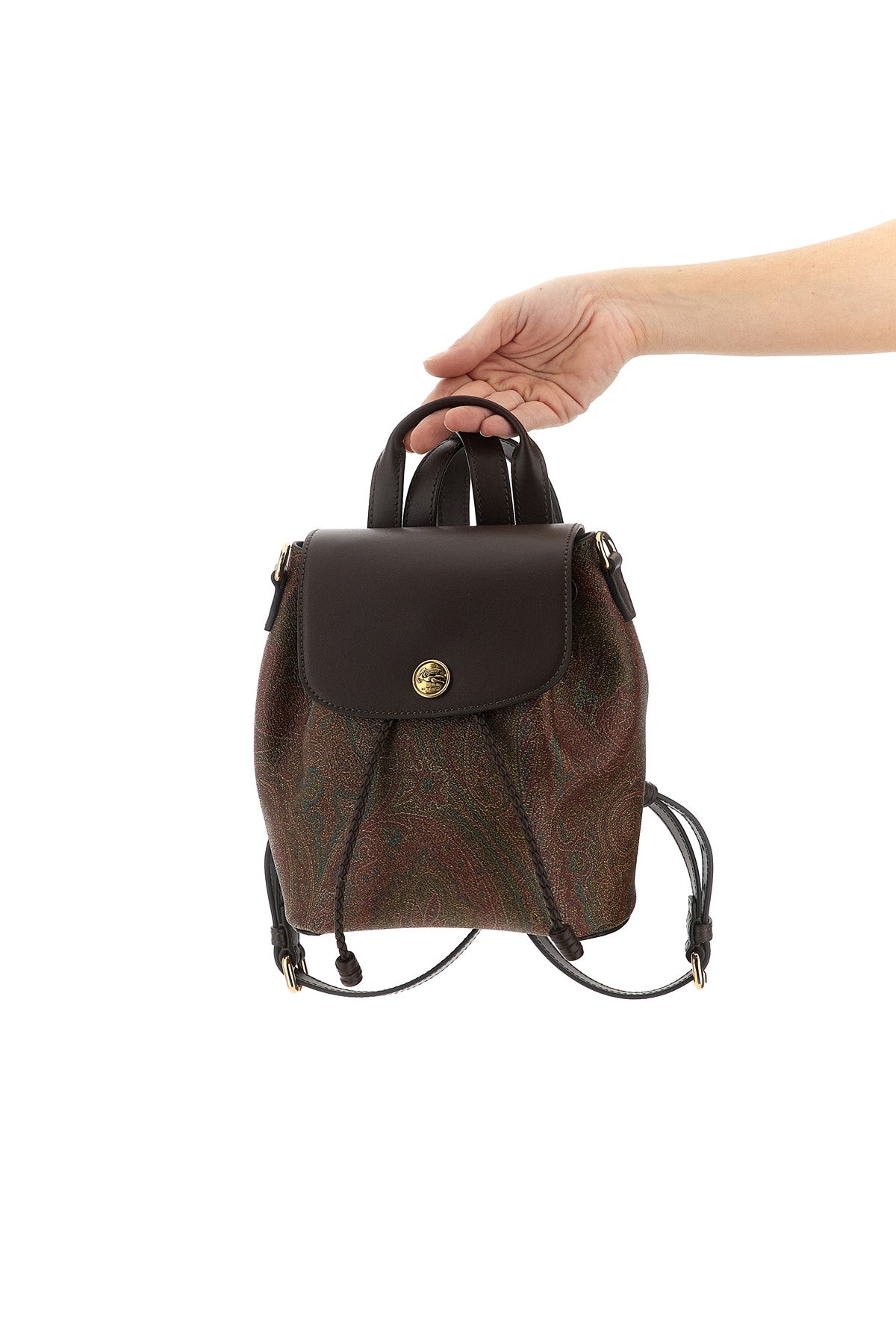 Etro Small Essential Backpack with Pegaso Detail