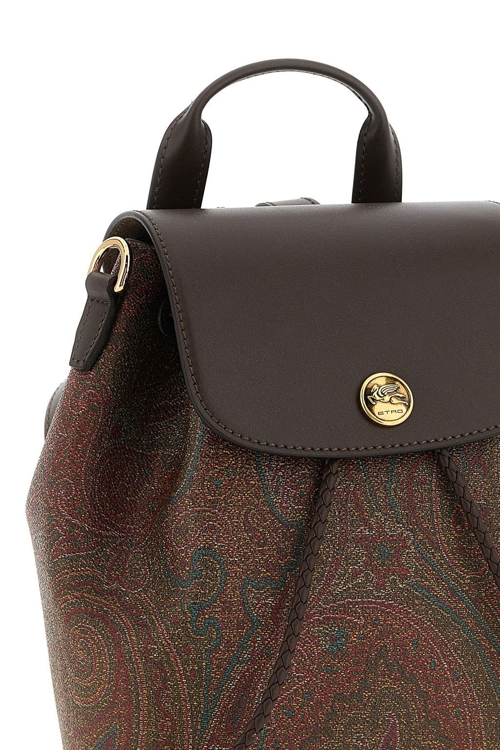 Etro Small Essential Backpack with Pegaso Detail