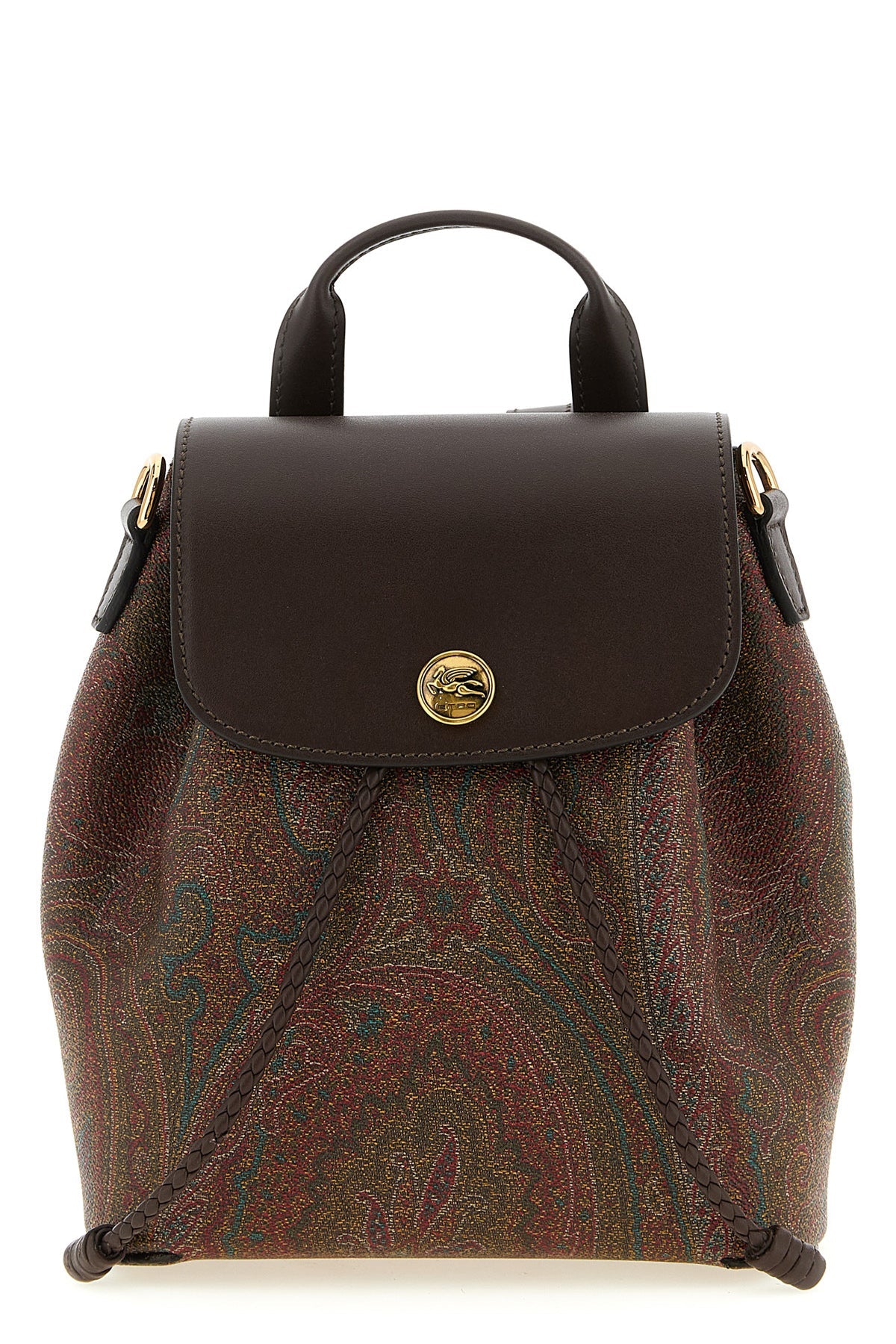 Etro Small Essential Backpack with Pegaso Detail